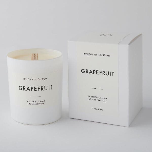 Union Of London | Grapefuit Candle - White - Large | THE FIND