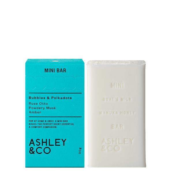 Ashley & Co | Mini Bar - Bubbles & Polkadots - 90g | THE FIND