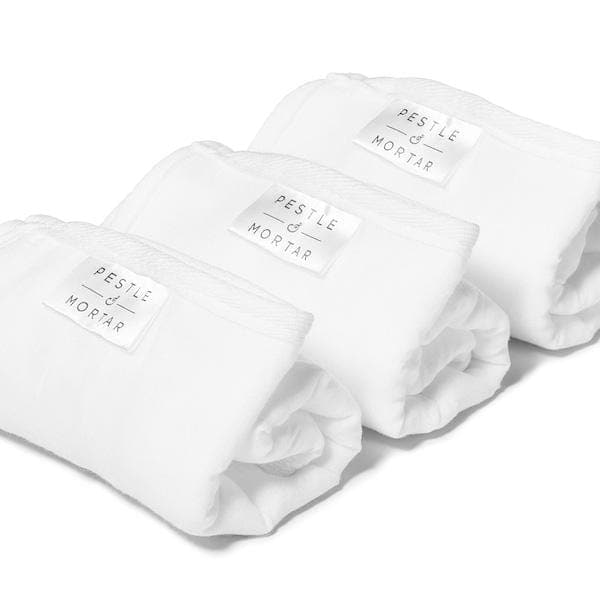 Pestle & Mortar | Double Sided Face Cloths - Pack Of 3 | THE FIND
